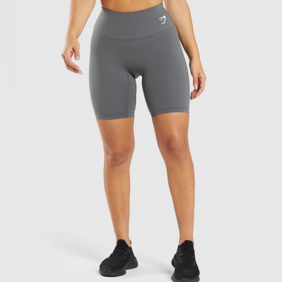 Gymshark Pants - Gymshark Training Cycling Shorts - Charcoal Grey biker shorts athletic size med